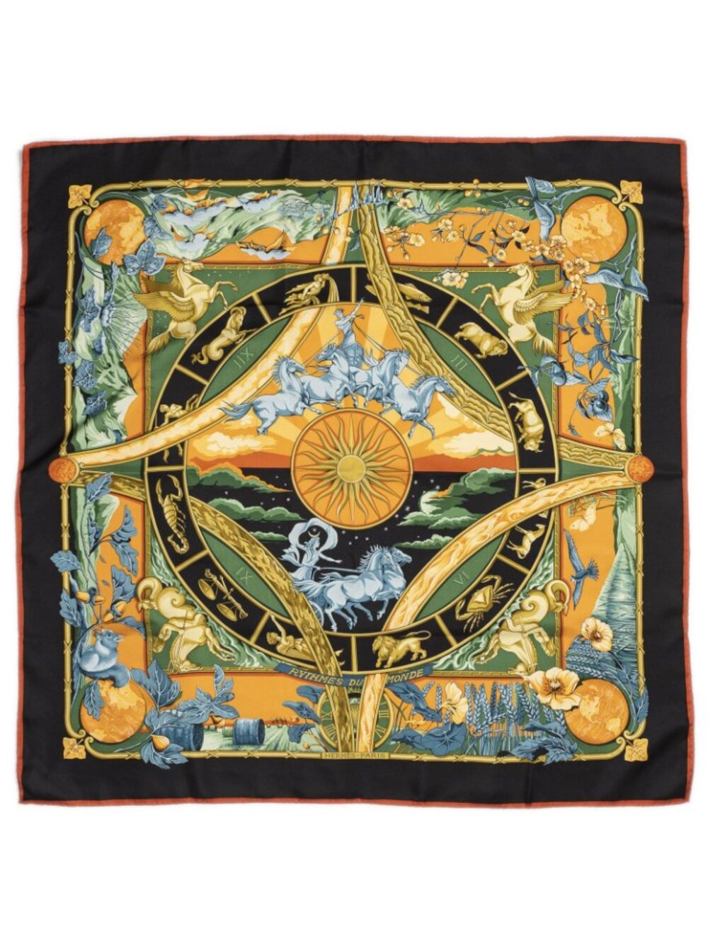 Hermes Scarf Orange - Picture 2 of 5